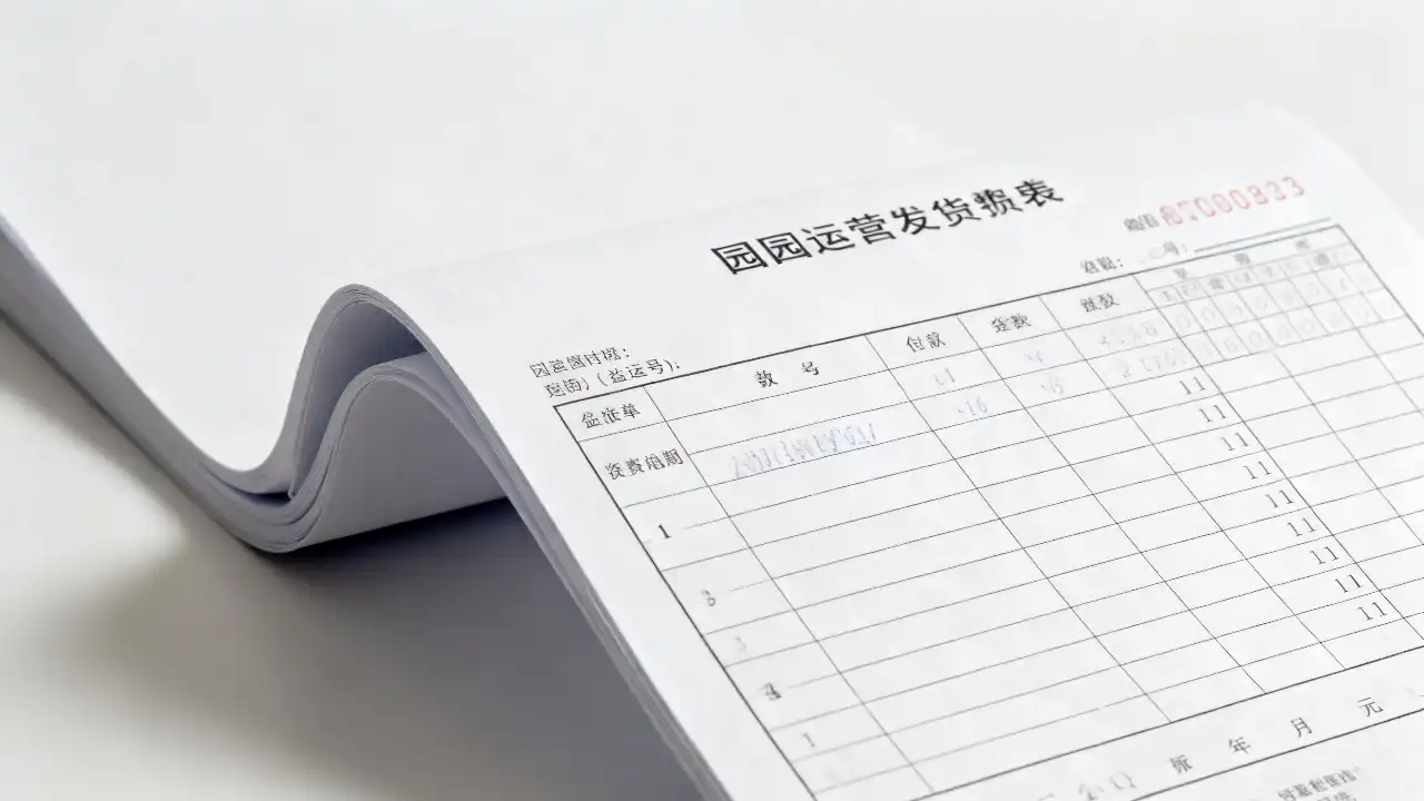园区运营收费单图片